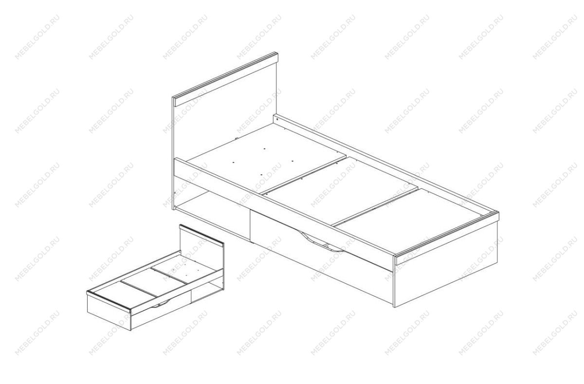 Кровать Оскар 90 | изображение 2