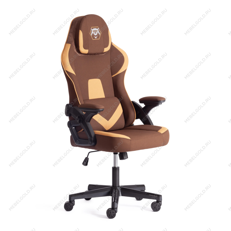 Компьютерное кресло iBear, ткань, коричнево-бежевый / brown beige