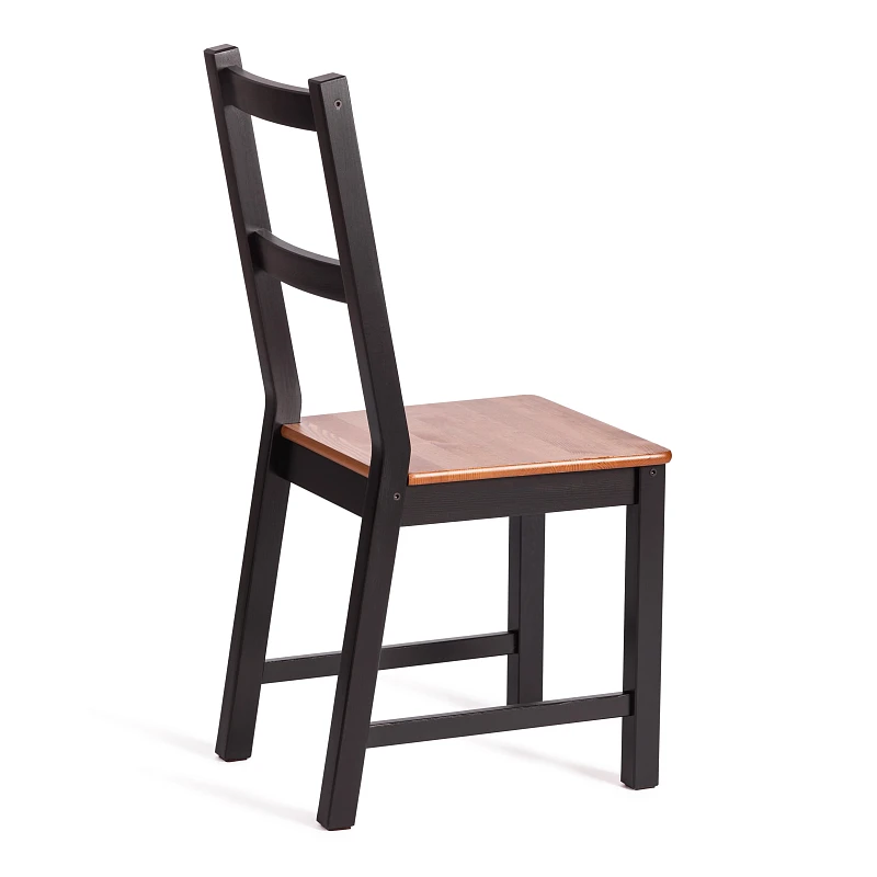 Стул Соната/Sonata chair, массив сосны, 41х50х95 см, антик/чёрный | изображение 2