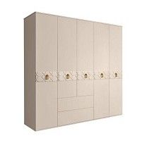 Шкаф 5-ти дверный с ящиками, Bogemia Farfalle (Ваниль/Золото) БМШ2/51(Fa)