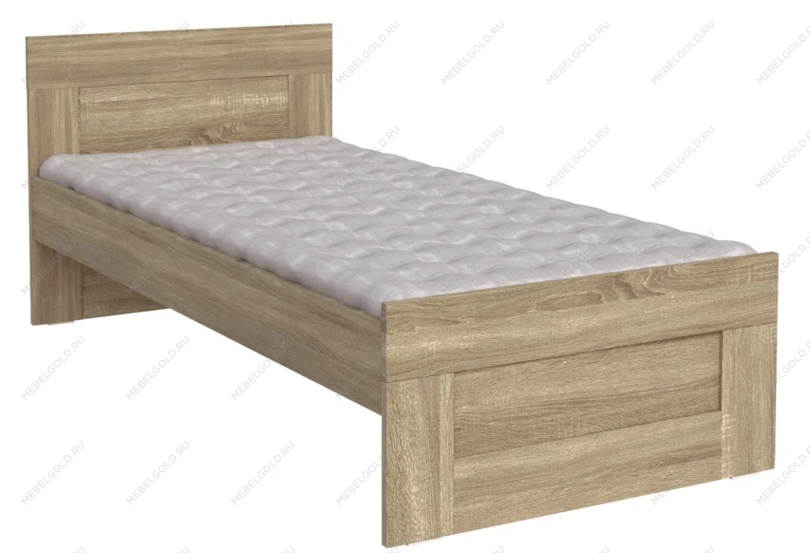 БРИМНЭС / СИРИУС кровать одинарная ИКЕА / IKEA 90х200 сонома