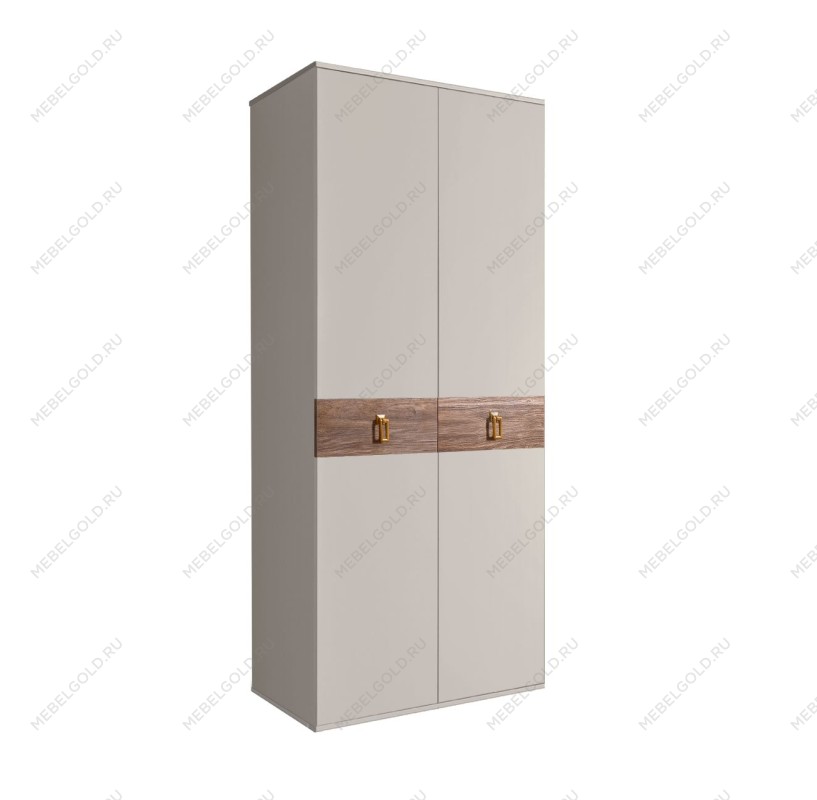 Шкаф 2-х дверный Bogemia Wood Fa (Шелк/Золото) БМШ2/2(Wo)