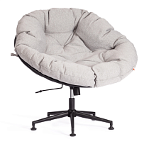 Кресло CLOUDE, рогожка/металл, 97х98х90-96см, серо-бежевый, 3M 16/2