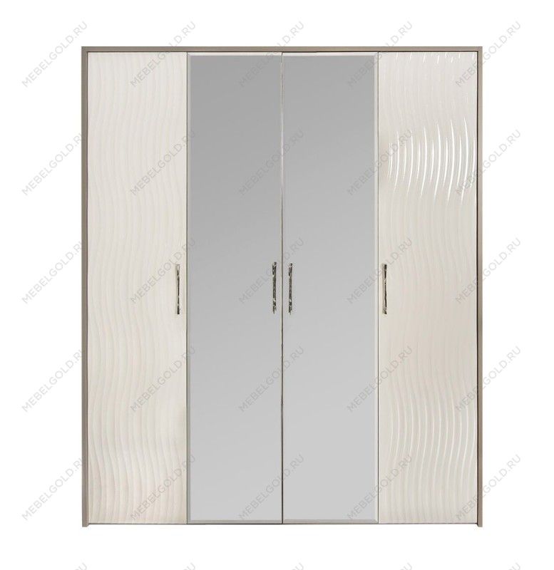 Шкаф Гравита 4-дверный белый глянец | изображение 1