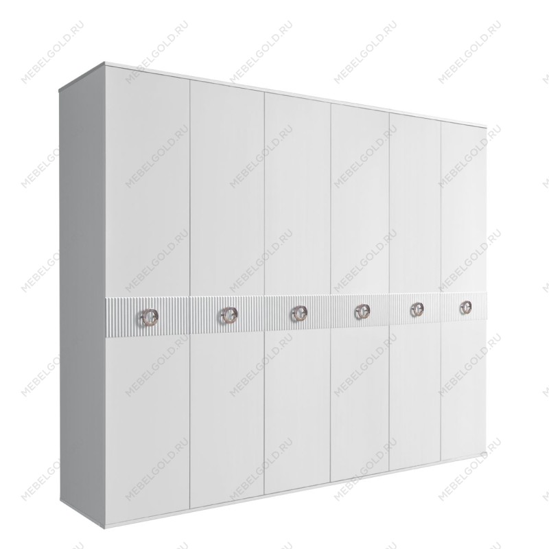 Шкаф 6-ти дв. Bogemia Fillini (Белый/Хром) БМШ2/6(Fi)
