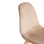 Стул CINDY SOFT (mod. C1021F1-1), велюр/дерево бук, 55 х 48 х 83 см, коричневый HLR12 / натуральный | изображение 7