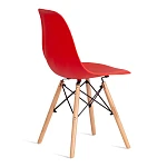 Стул CINDY (EAMES) (mod. 1801), дерево бук/металл/сиденье пластик, 45x51x82 см, Red (красный) | изображение 2