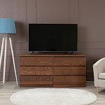 Варма Прайм 6Д комод 160x77x48 шпон ясень, коричневый | изображение 3