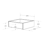 ОРИОН ящик под кровать выкатной ИКЕА / IKEA 60 Дуб Венге | изображение 1