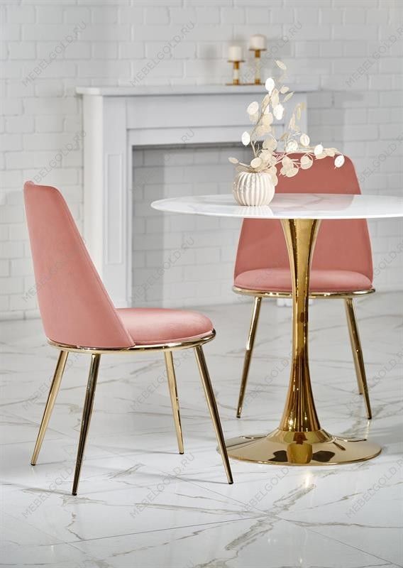 Стол обеденный Halmar CASEMIRO (белый мрамор/золотой) | изображение 6