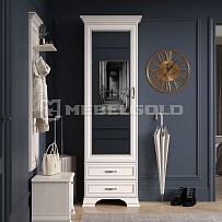 Шкаф 1-створчатый Тиффани 1Z2S вудлайн кремовый