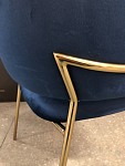 м. Римская - Стул Пиза темно-синий бархат ножки матовое золото | изображение 3