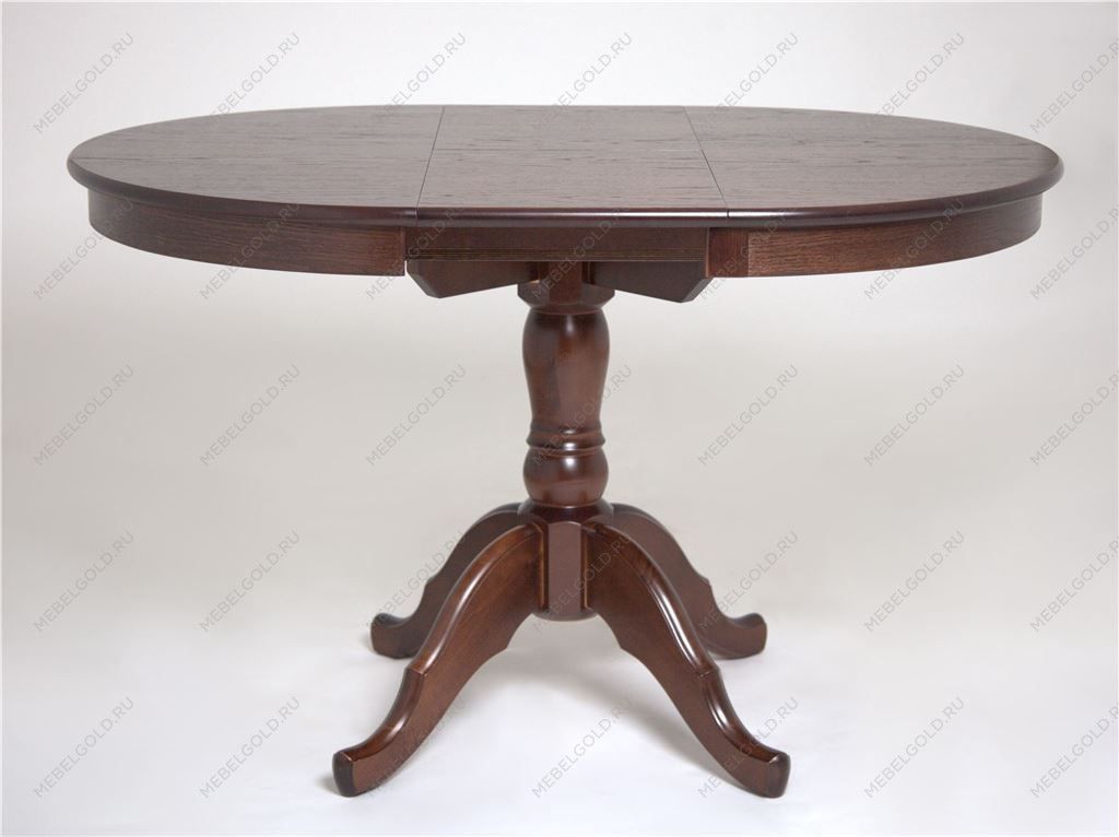 Стол Круглый (Шоколад имп.)/массив березы, Шпон) | изображение 1