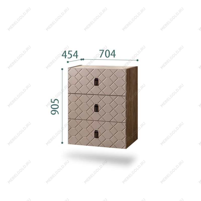 Комод Bogemia Woodline Fly Fa (Мокка) (Novabuk/Черный) БМКМ-1