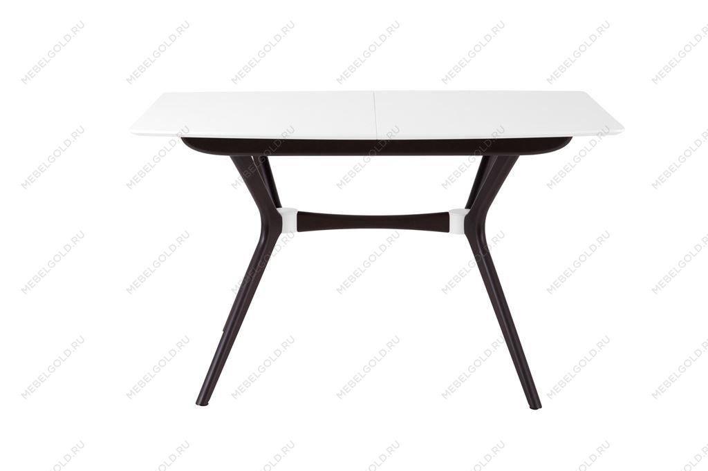 Стол Марко (1300*820+320/цвет столешницы Белый/цвет ножек Венге) | изображение 3