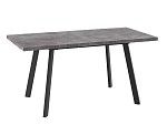 Стол раздвижной Бьерн-120(Дымчатая керамика/Черный) 120(160)х80 | изображение 1