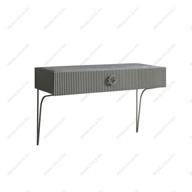 Стол туалетный (консоль) Bogemia Fillini (Серый) (Novabuk/Хром) БМСТ-1(FI)