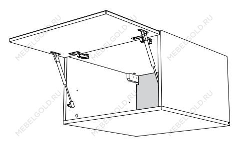 Шкаф АГ-80, Женева (800*586*360) Дуб Палермо/Серый камень , 22027 | изображение 1