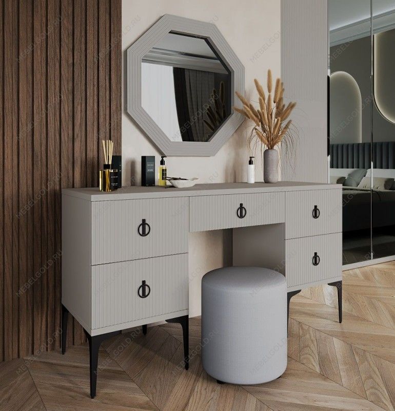 Пуфик Стелла светло серый камень | изображение 2