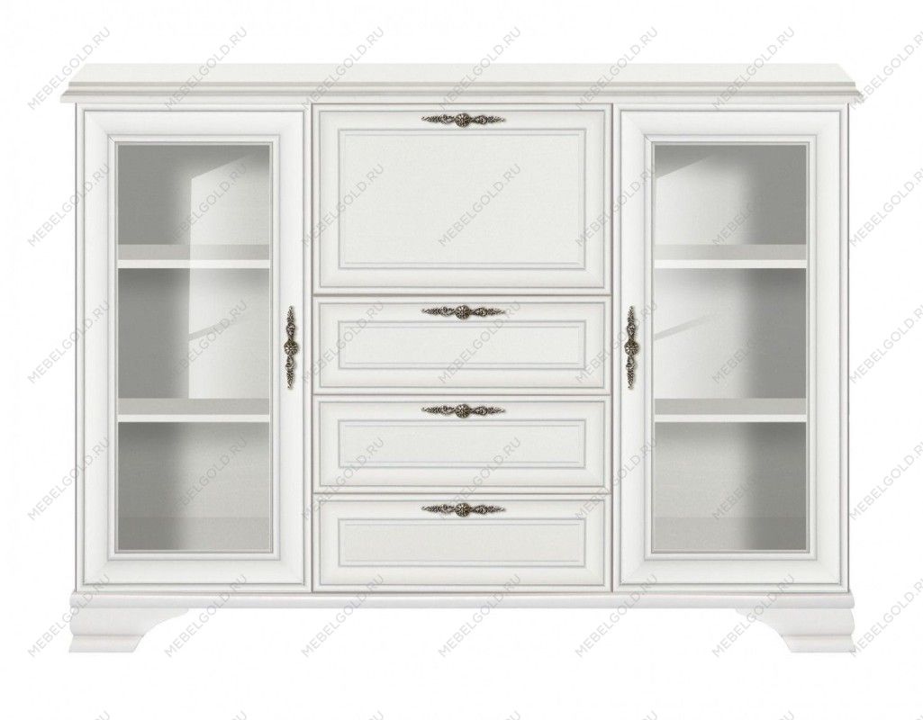 Комод-бар Кентаки KOM2W3S1B белый