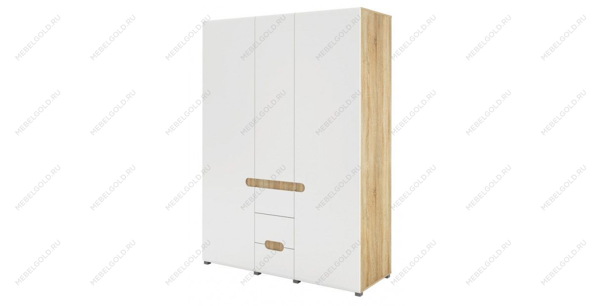 Трехдверный шкаф для одежды Леонардо МН-026-08 | изображение 2