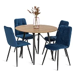 Стул обеденный Asti, велюр, 47х54х86, Blue (синий) | изображение 8