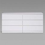 Варма Прайм 6Д комод 160x77x48, белый | изображение 1