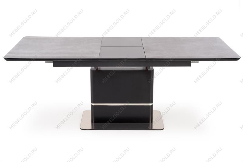 Стол обеденный Halmar MARTIN 160 раскладной (темно-серый/черный) | изображение 2