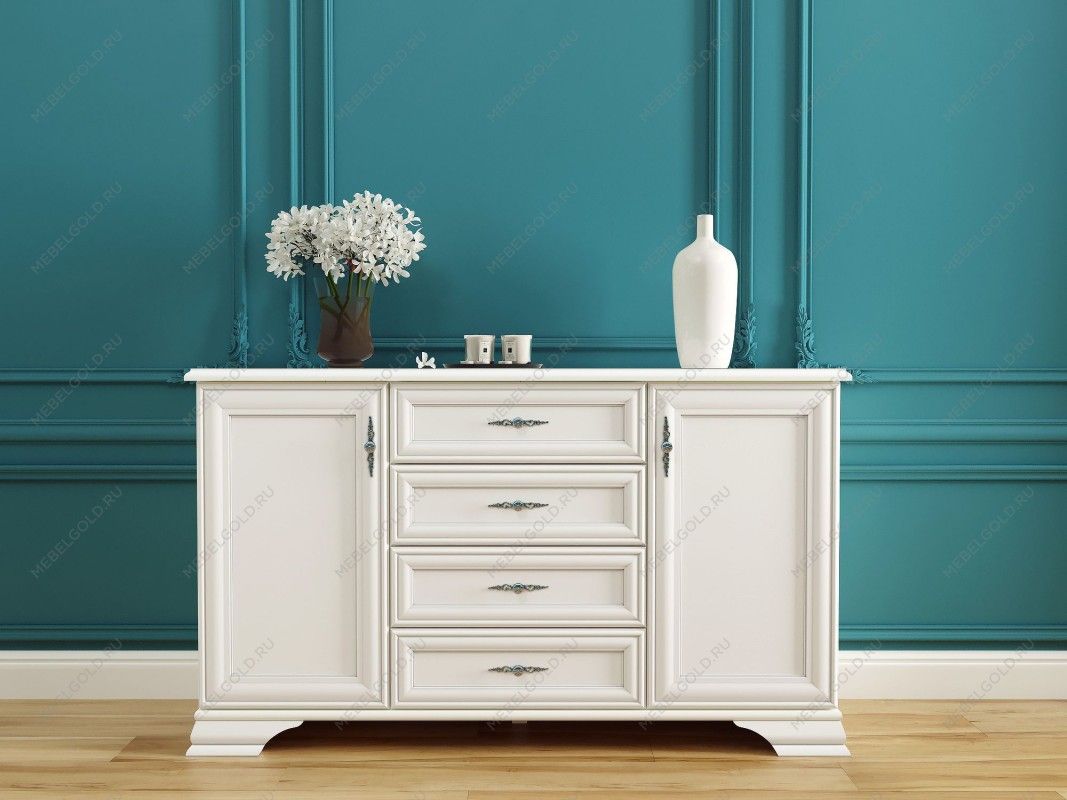 Тумба Кентаки KOM2D4S белый | изображение 1