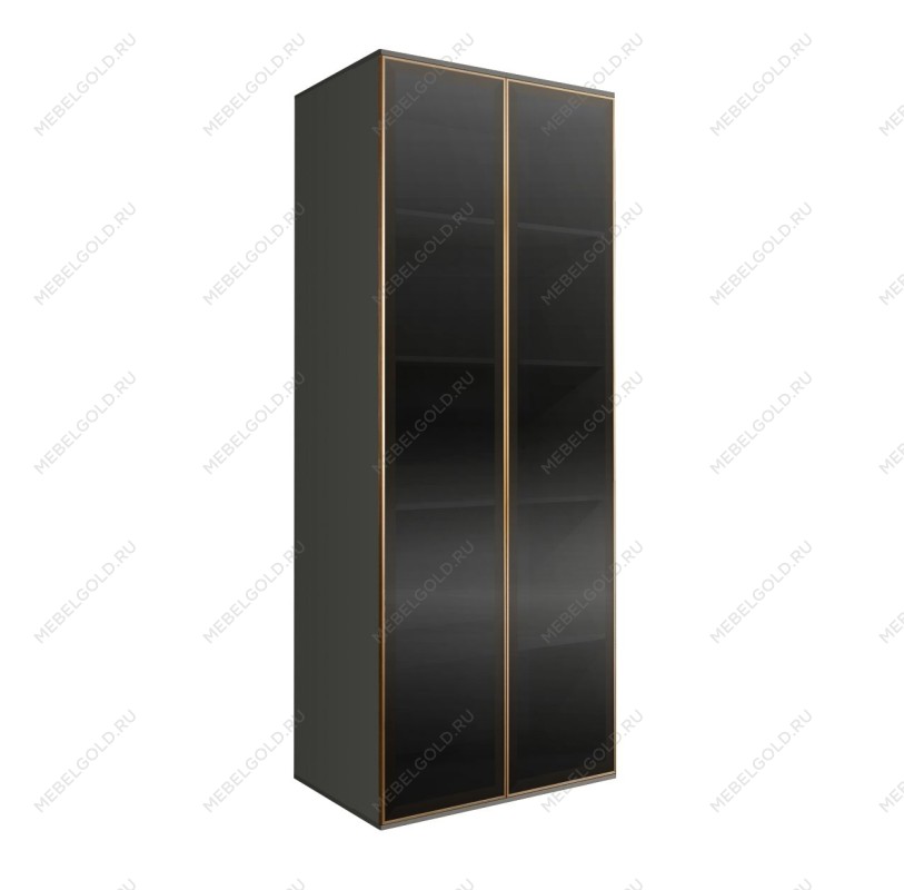 Шкаф 2-х дверный Bogemia Air (Серый/Золото) БМШ2/2(2)