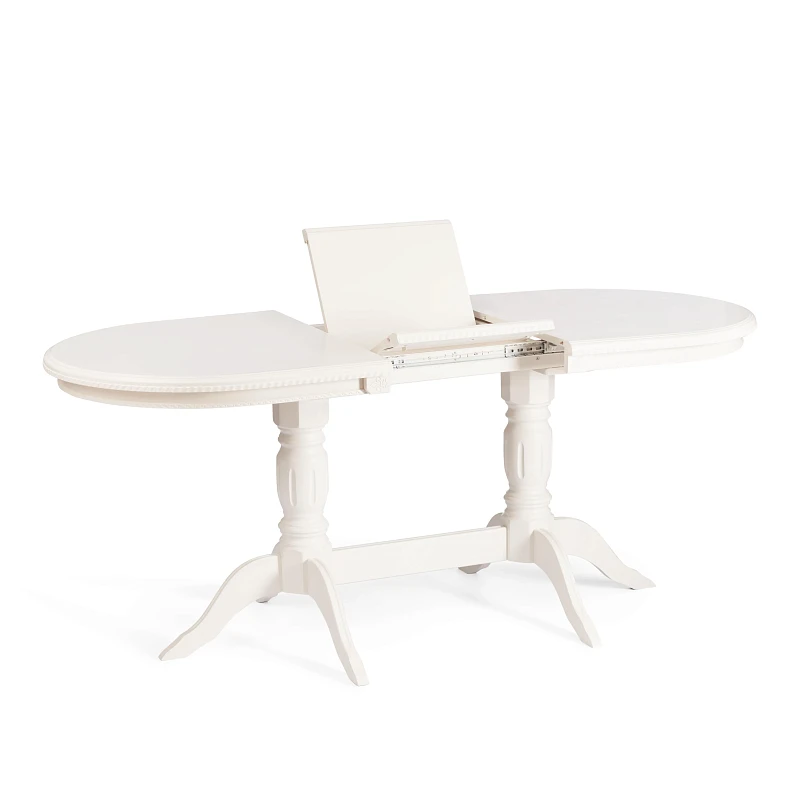 Стол COPPOLA, бук, мдф, 140+40x80x77см, Ivory white | изображение 6