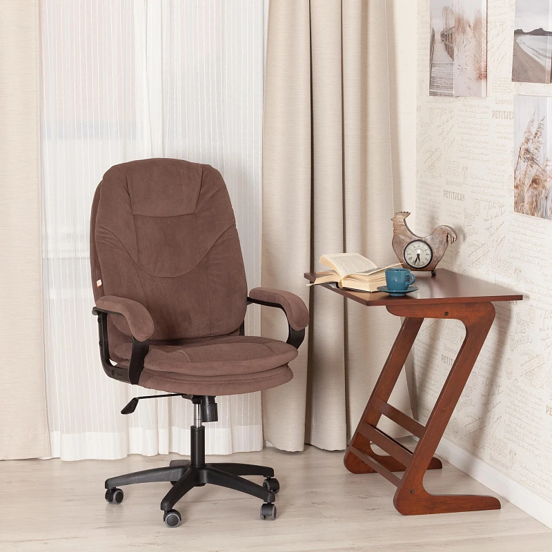 Кресло COMFORT LT (22), флок, коричневый, 6 | изображение 15
