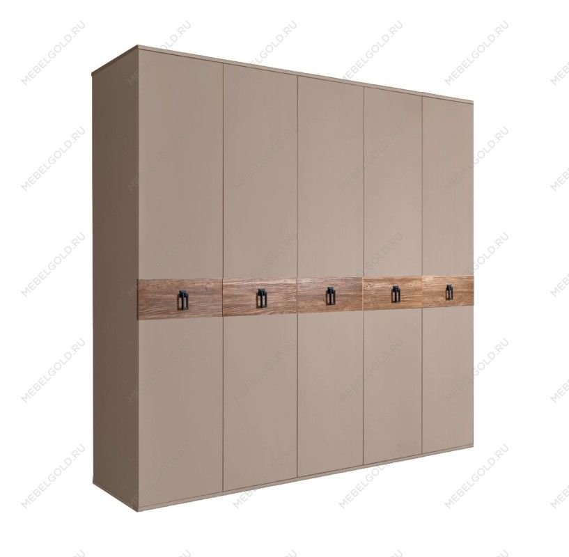 Шкаф 5-ти дв. Bogemia Wood Fa (Мокка/Черный) БМШ2/5(Wo)