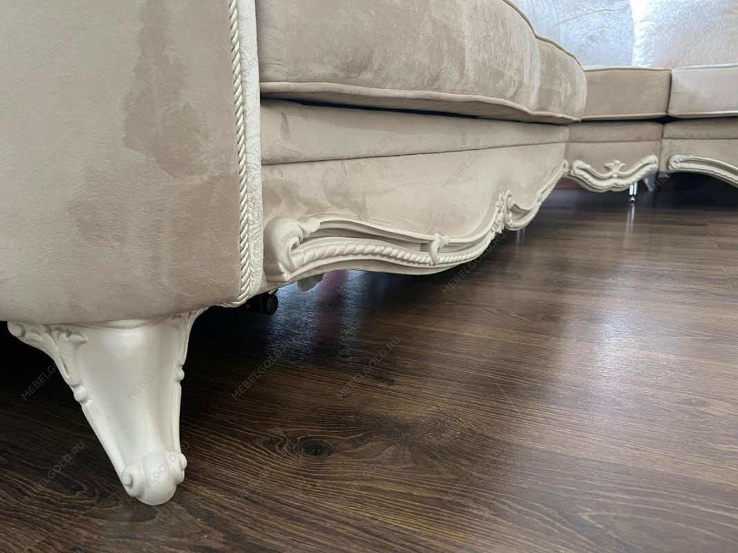 Диван Мокко угловой 3-у-2 бежевый | изображение 12