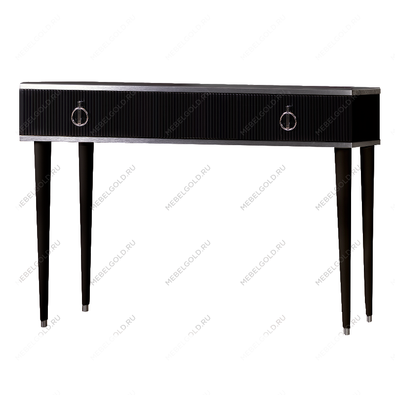Стол туалетный Римини СОЛО (Черный/Серебро) РМСТ-1(s)