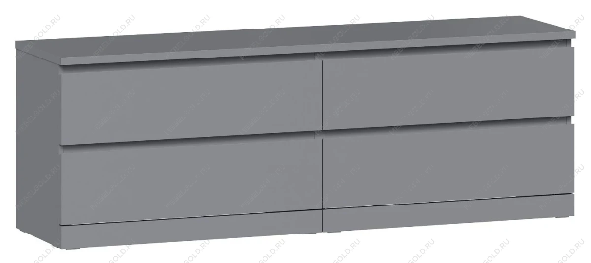 МАЛЬМ / VARMA Комод ИКЕА / IKEA 4D 160х54х40, серый