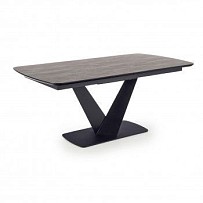 Стол обеденный Halmar VINSTON раскладной (темно-серый/черный)