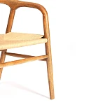 Стул VALI, дерево вяз/бечевка, Груша (№3), 50х46х77 см | изображение 6