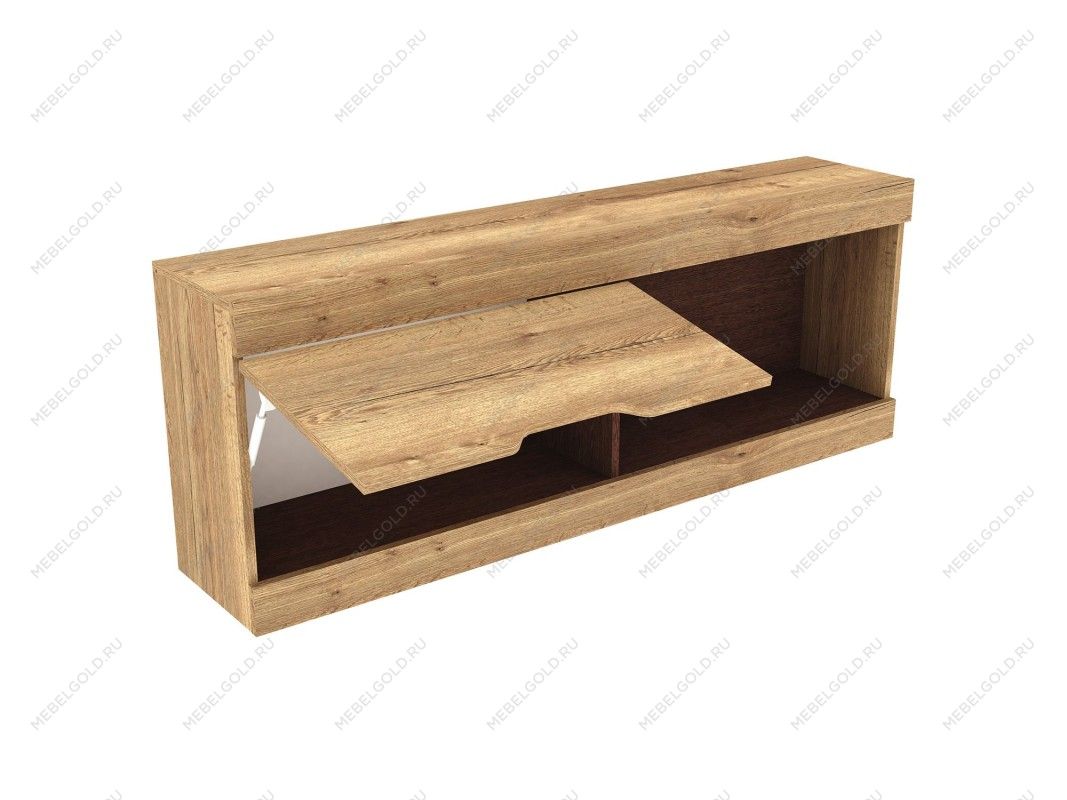 м. Марьина Роща - Шкаф-полка навесная 1400, Гарда Дуб галифакс Табак | изображение 1