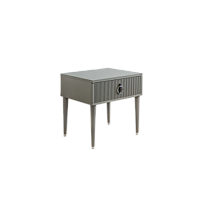 Тумба прикроватная Римини СОЛО (Серый/Серебро) РМТП-1(s)