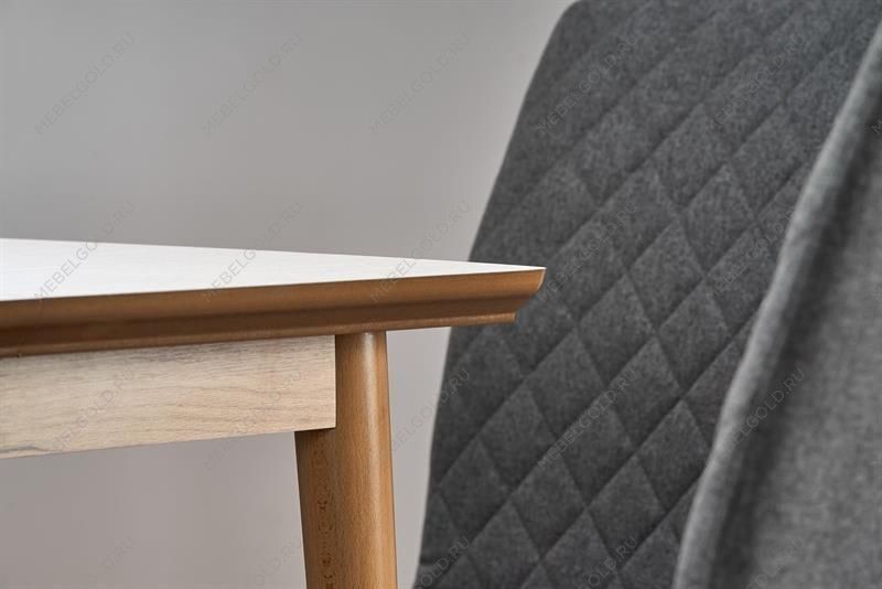 Стол обеденный Halmar BARRET раскладной (белый матовый/дуб лефкас) | изображение 11