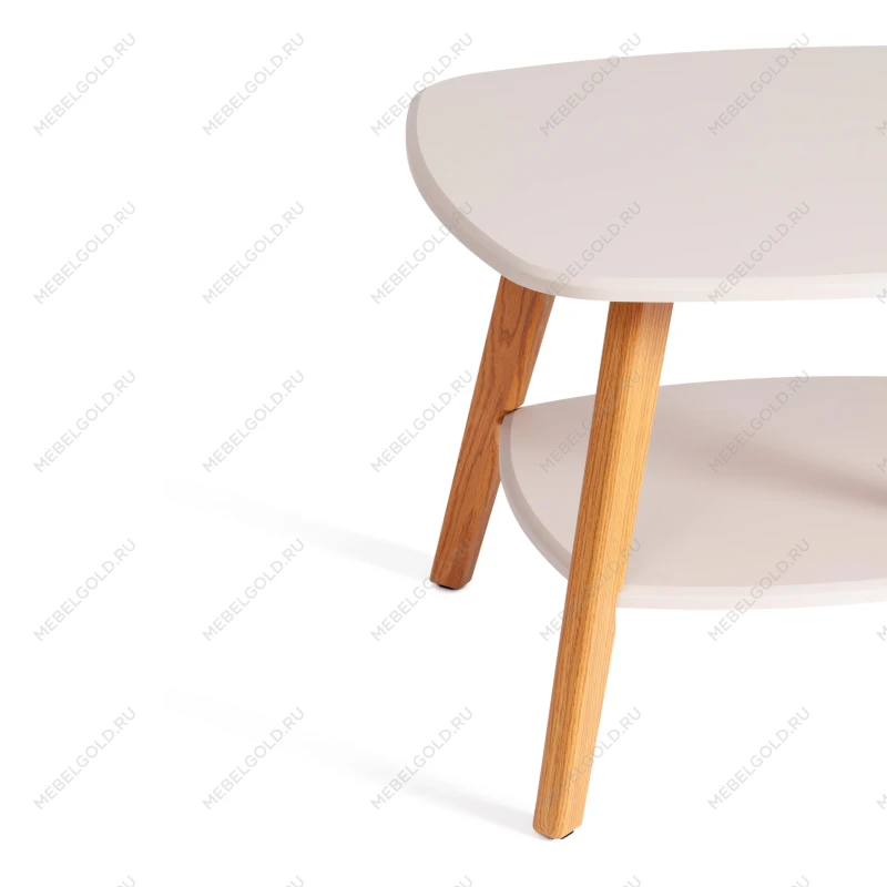 Журнальный стол RIO, мдф, 65х65х50 см, крем/дуб светлый | изображение 2