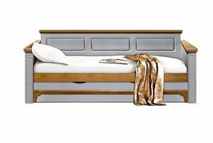 Кровать-диван под два матраса Brianson, с настилом, без матраса, (900х2000), муссон+дуб