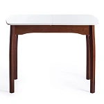 Стол CATERINA, бук, мдф, 100+30x70x75, коричневый, белый | изображение 2