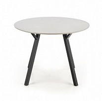 Стол обеденный Halmar BALROG OKRAGLY (светло-серый/черный)