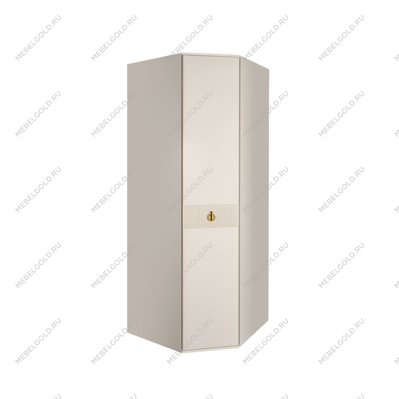 Шкаф угловой Римини СОЛО (Бежевый/Золото) РМШУ2/1(s)