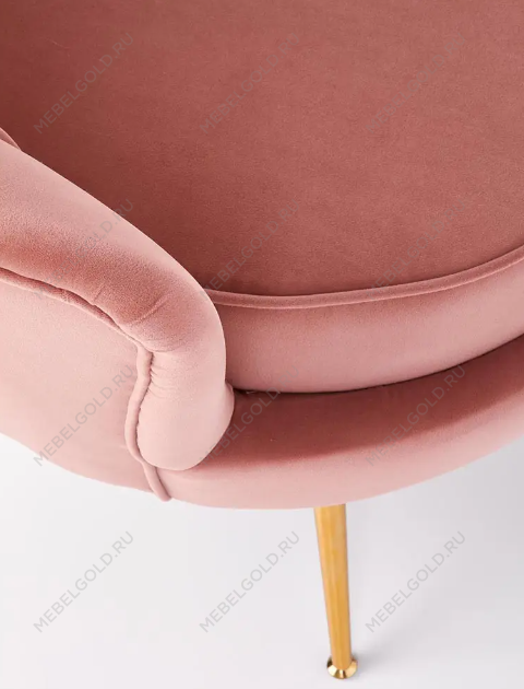 Кресло Halmar AMORINITO (светло-розовый/золотой) | изображение 7