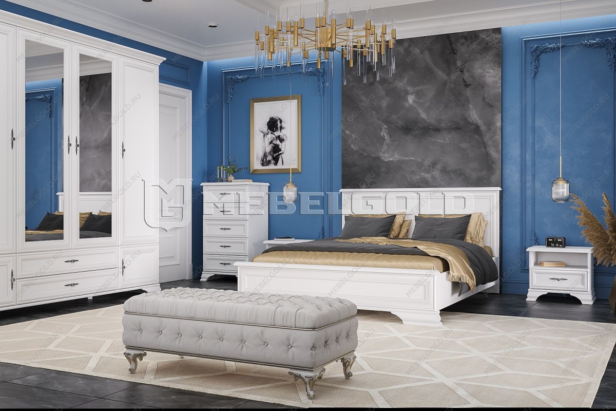 Кровать Кентаки LOZ/160x200 белый | изображение 1