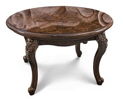 Столик круглый Джоконда корень дуба глянец