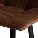 Стул полубарный CHILLY (mod. 7095пб) коричневый barkhat 11/черный | изображение 7